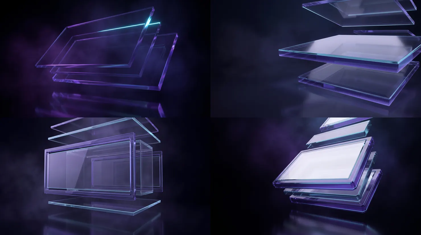Generated glass plates